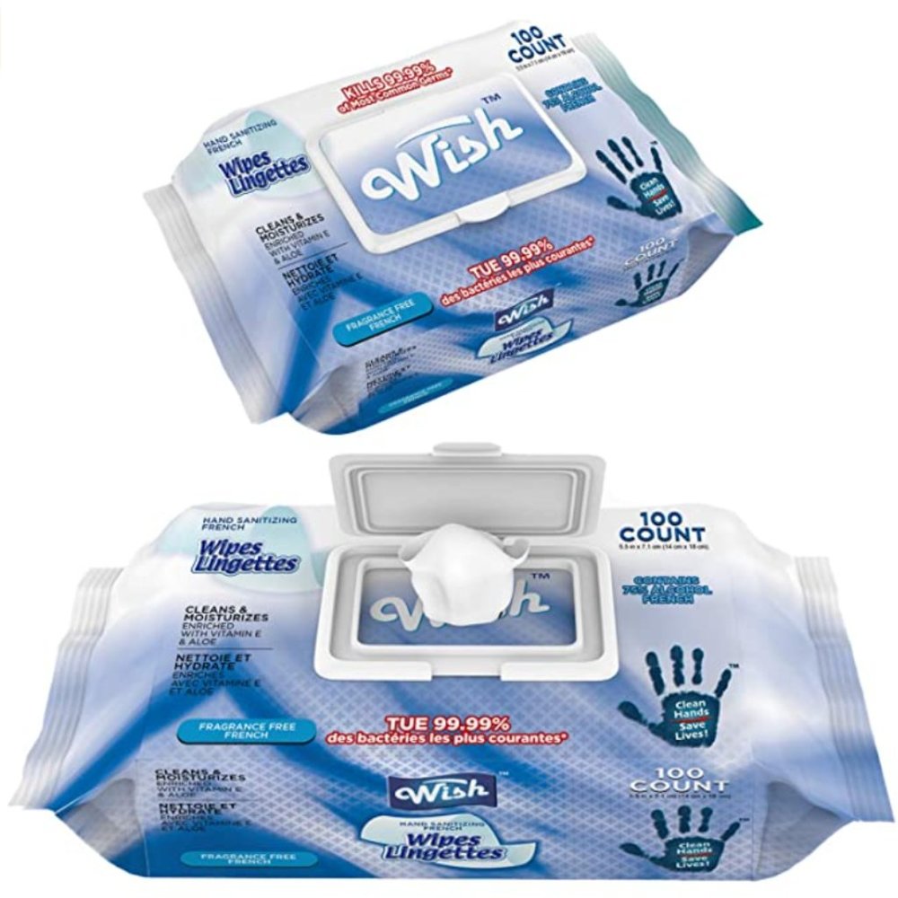 400 Count Wish Disinfecting Wipes - Fragrance Free